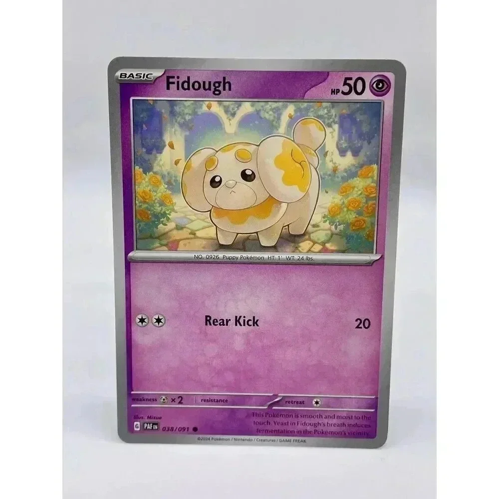 Fidough‎ 038/091 S & V: Paldean Fates Common Non-Holo Pokemon TCG Mint Unplayed