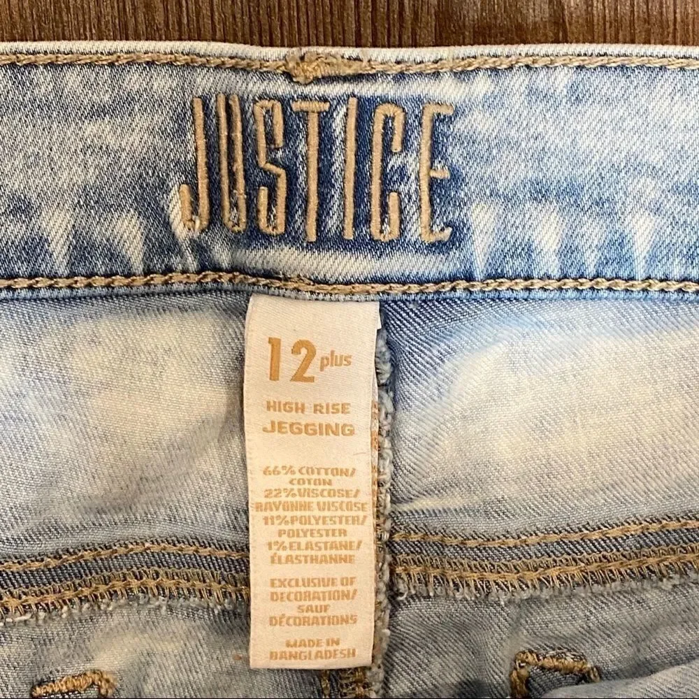 Two pair of Justice 12 Plus Jeggings