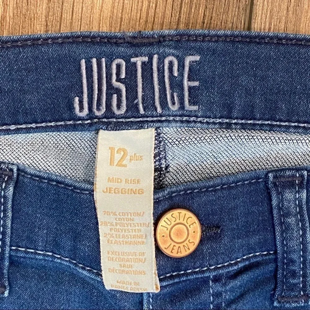 Two pair of Justice 12 Plus Jeggings