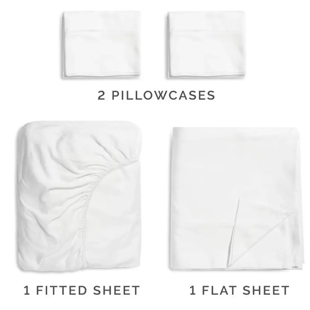 CGK Linens 4 Piece Bed Sheet Set Hotel Luxury Soft Wrinkle Free Deep Pocket