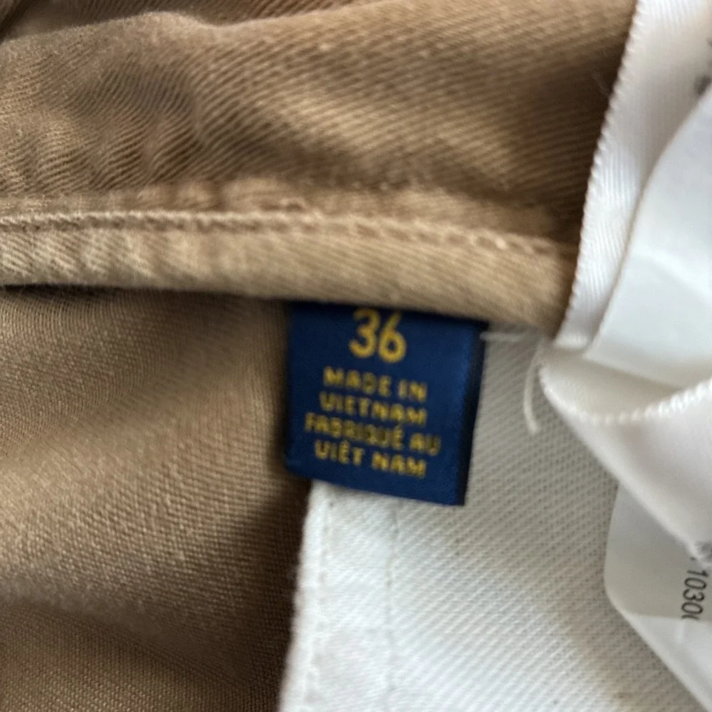 Polo Ralph Lauren Relaxed Fit Shorts Mens 36 Khaki Blue Cotton Chino Lot of 2