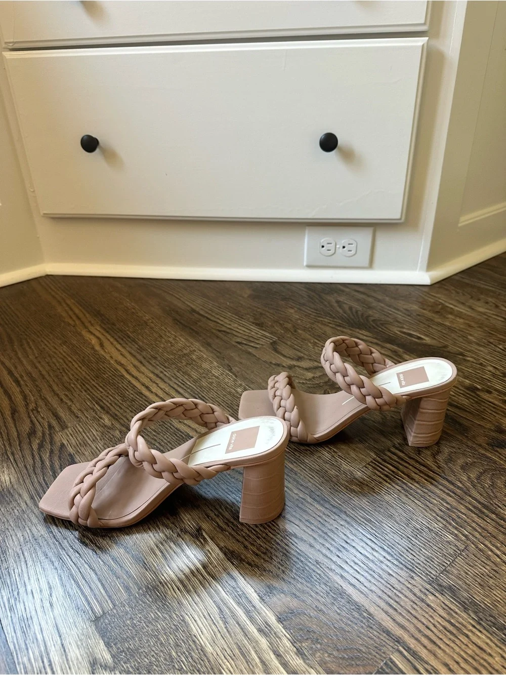 Dolce Vita Women’s Blush Braided Strap Heels, size 9