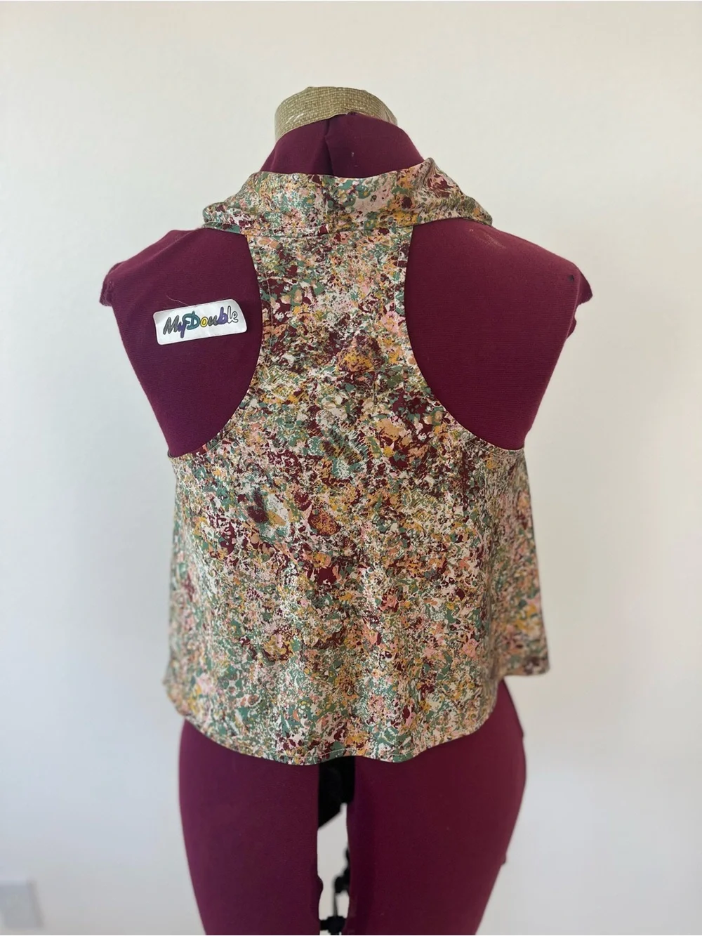 Floral Multi-Color Draped Cowl Scarf