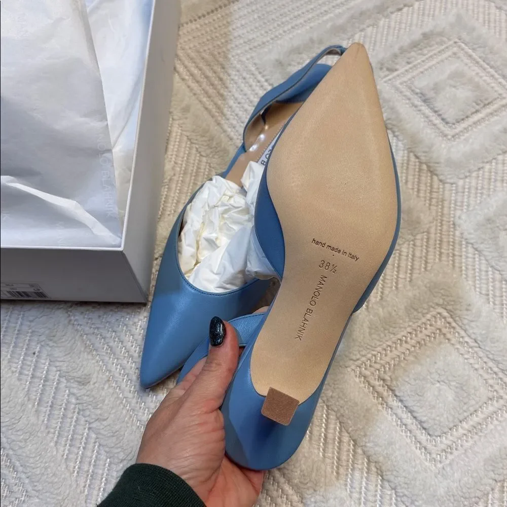 Manolo Blahnik strap us handmade