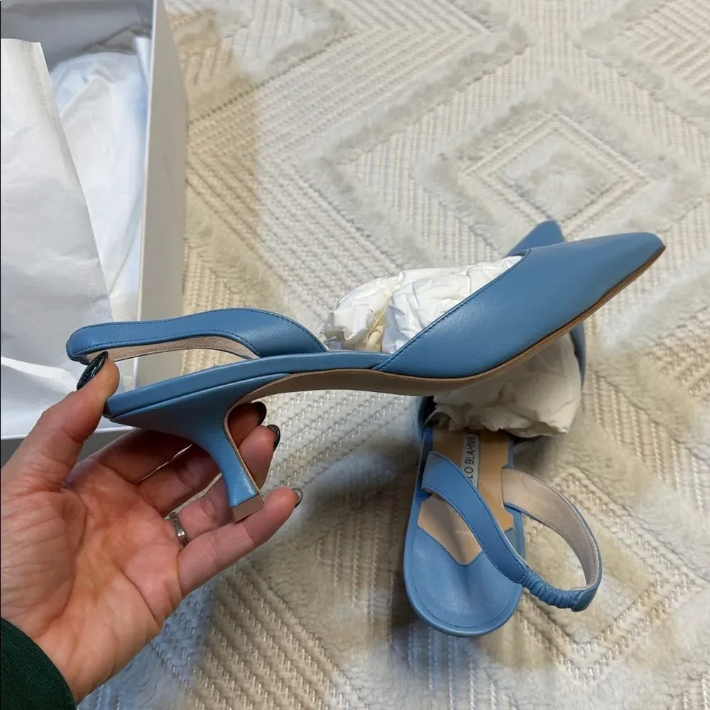 Manolo Blahnik handmade heel hard