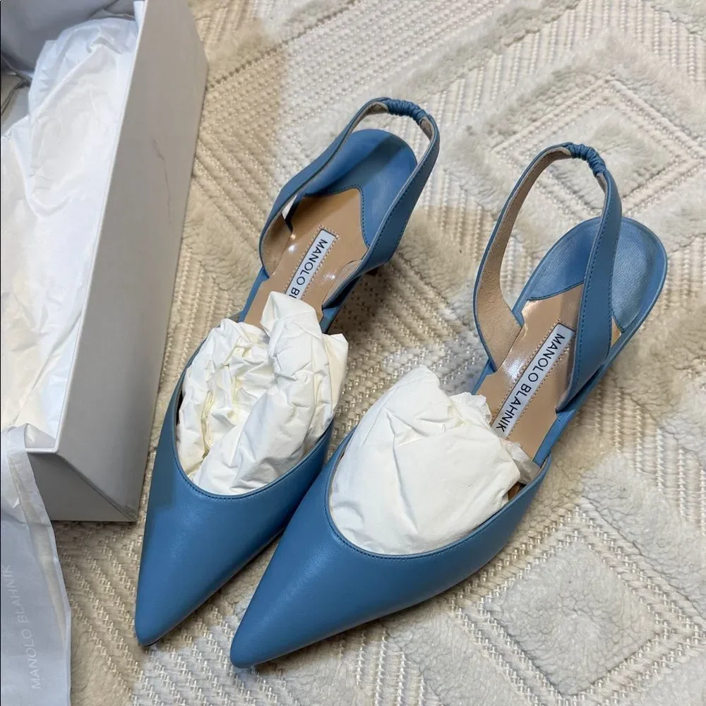 Manolo Blahnik calf leather