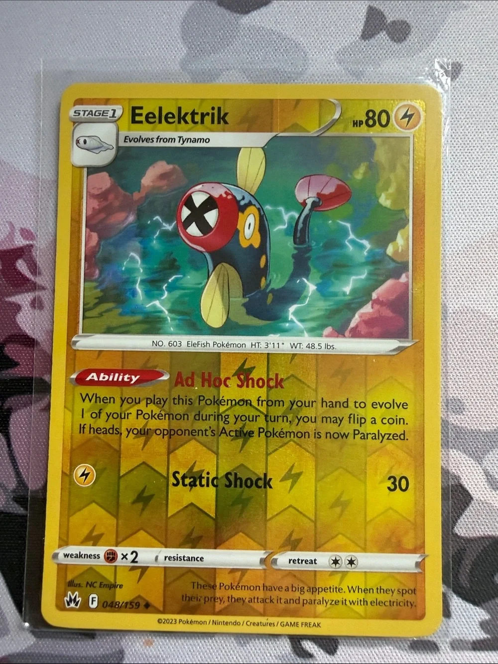 Tynamo, Eelektrik & Eelektross Pokémon Evolution Card Lot ⚡ | 5 Cards ✨5/$25✨