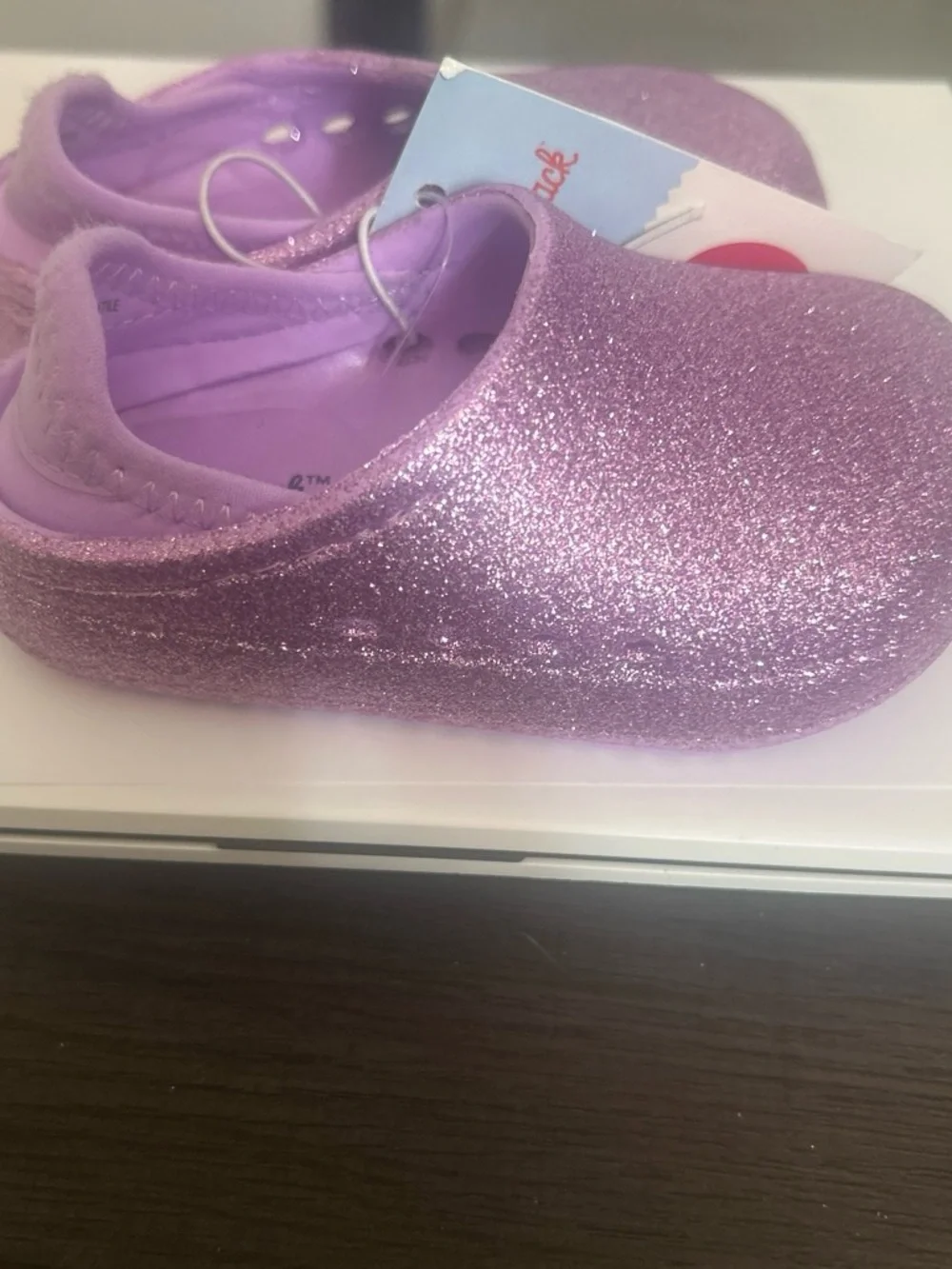 Cat & Jack Girls' Glitter Slip-On Shoes - Lavender Pink