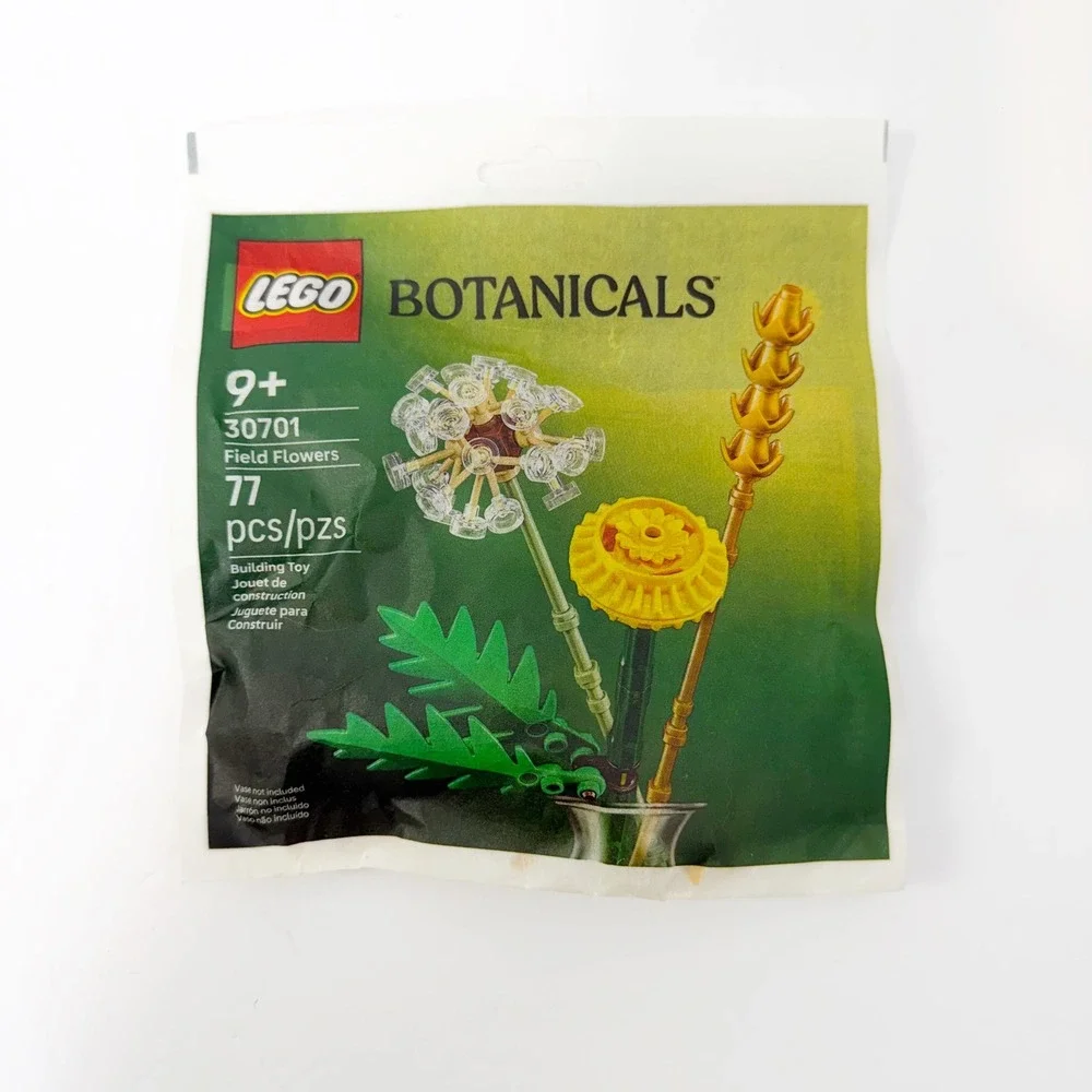 LEGO Botanicals Field Flowers Unisex OS Multicolor 30701 Polybag 77 Pcs New