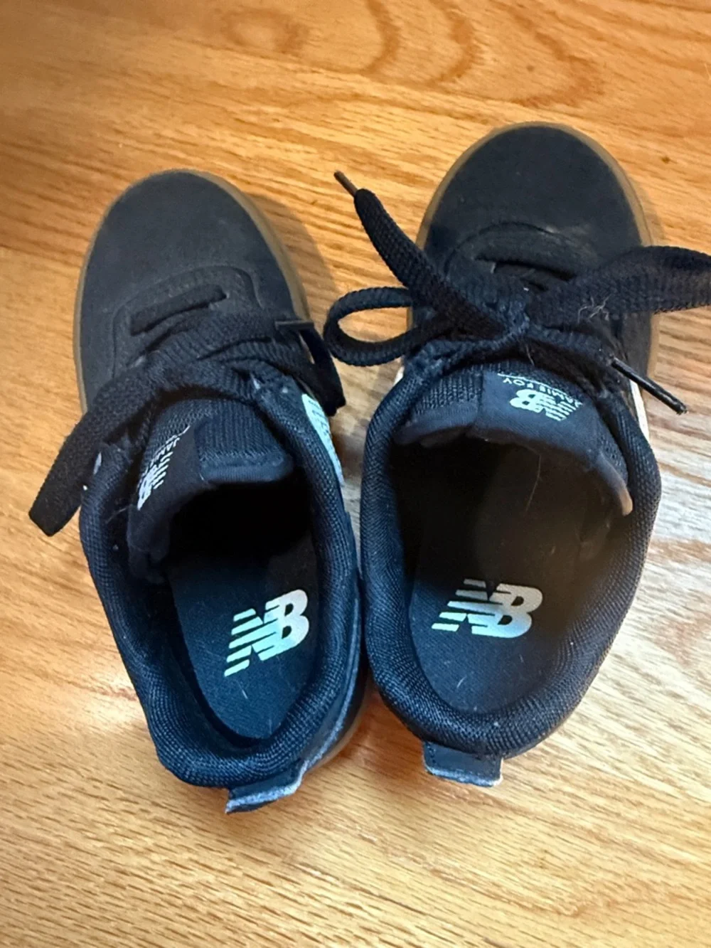 New Balance Kids Black and Gum-Trim Skate Sneakers