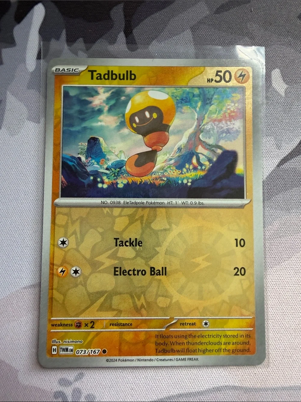 Tadbulb & Bellibolt Pokémon Evolution Card Lot ⚡ Reverse Holo | 3 Cards ✨5/$25✨