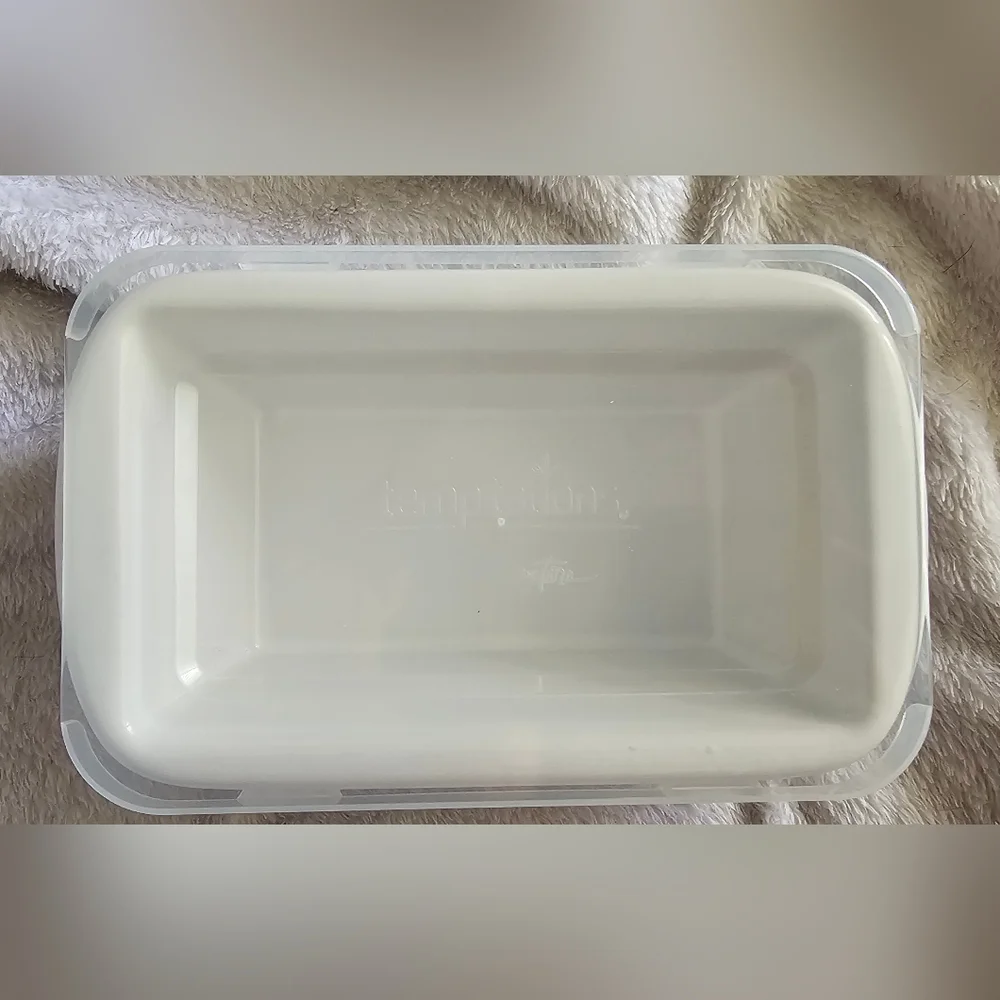 Temp-tations Cream small 12oz Casserole / Loaf Dish