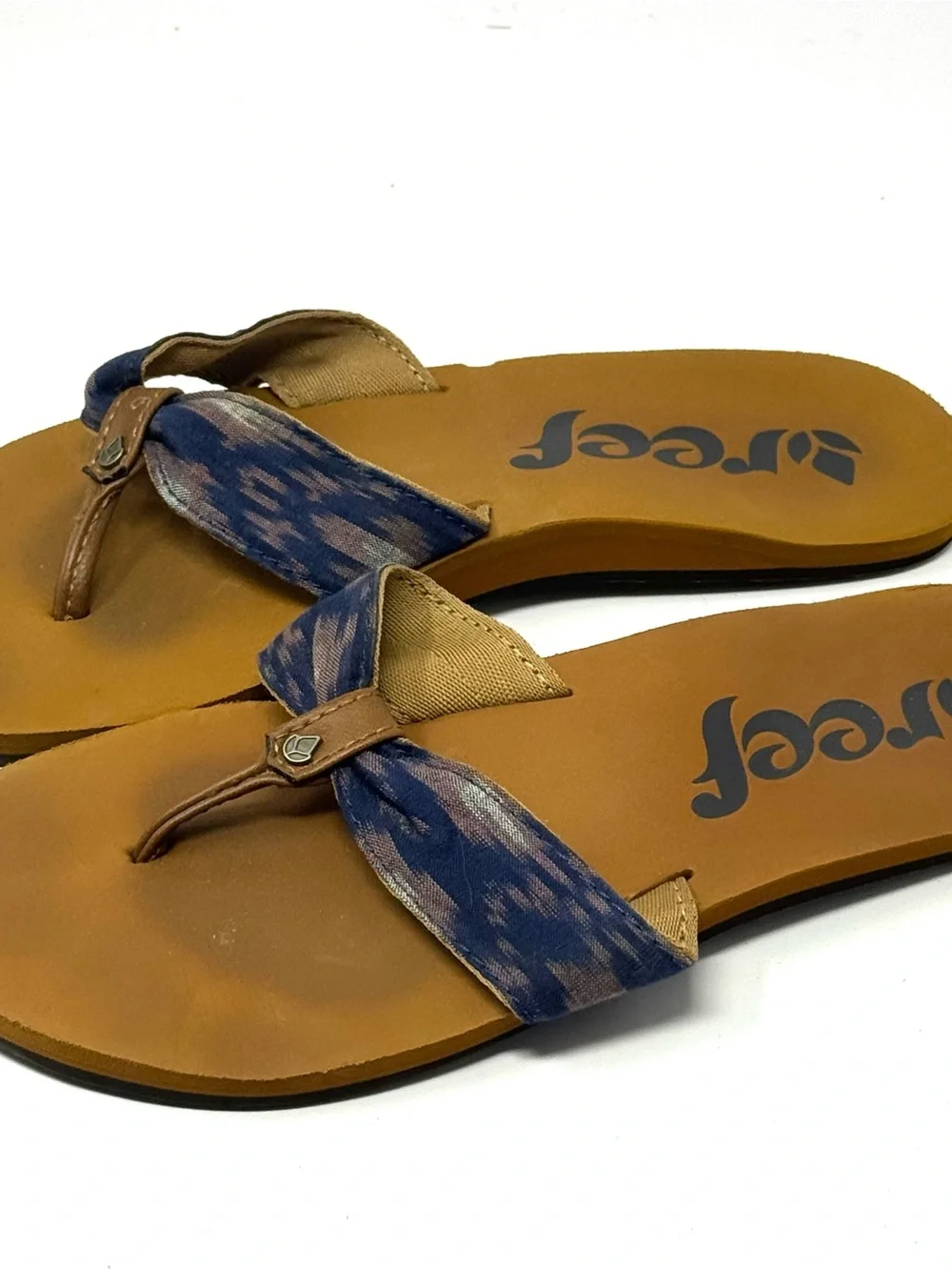 Reef We Heart Scrunch Flip Flop Sandals Women Size 7