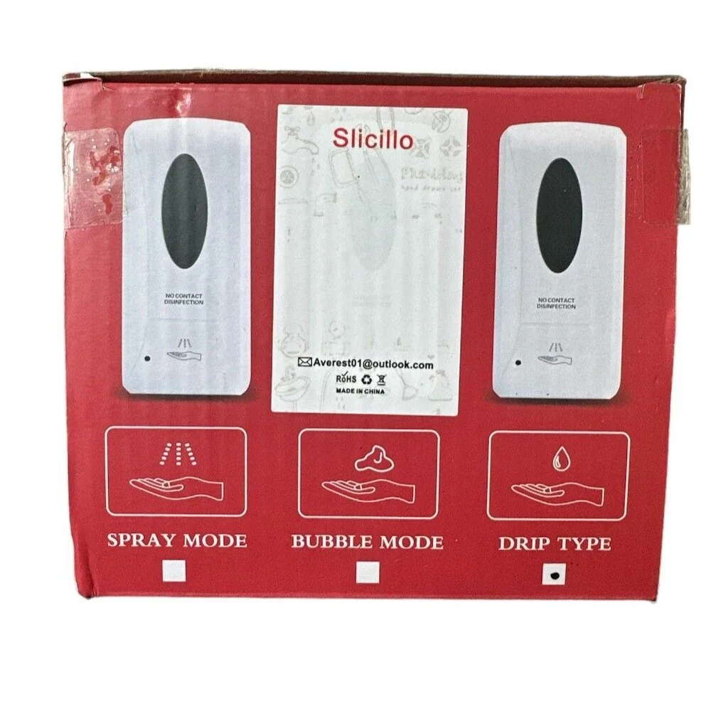 Automatic Liquid Soap Dispenser 1000ML Touchless DRIP TYPE Wall Mount - 1 Pack