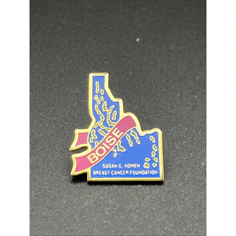 Boise Idaho Susan G. Komen‎ Breast Cancer Foundation Lapel Hat Pin