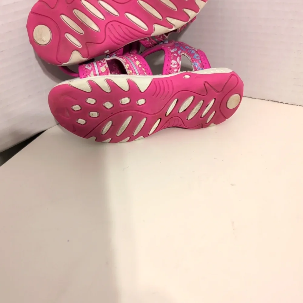 Nickelodeon Paw Patrol Toddler Girls Ankle Strap Light Up Sandals‎ Size 8