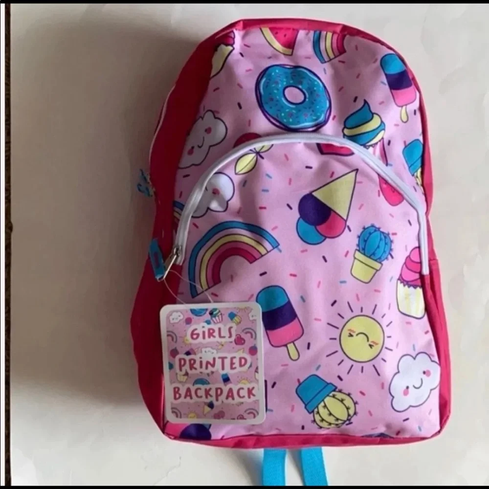 15 inches Girls Printed  Backpack⭐️⭐️⭐️⭐️⭐️ NEW