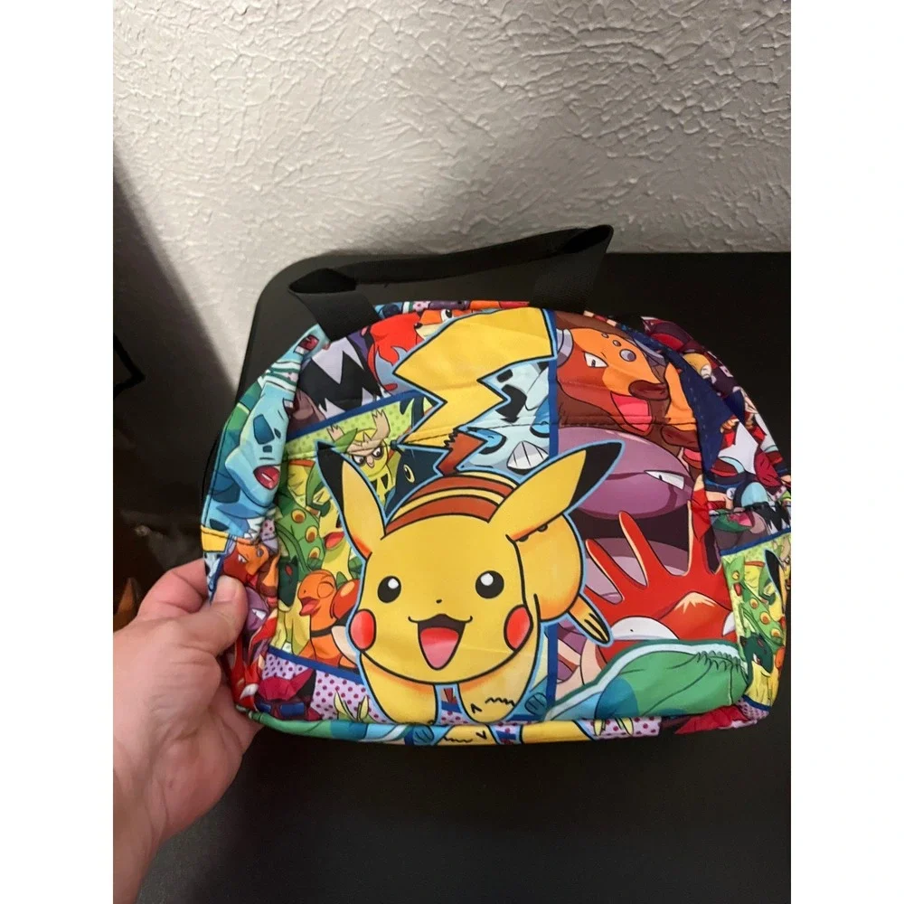 Pokemon 3 Piece Backpack Set Pikachu Charizard Insulated Lunch Bag Pouch NWOT