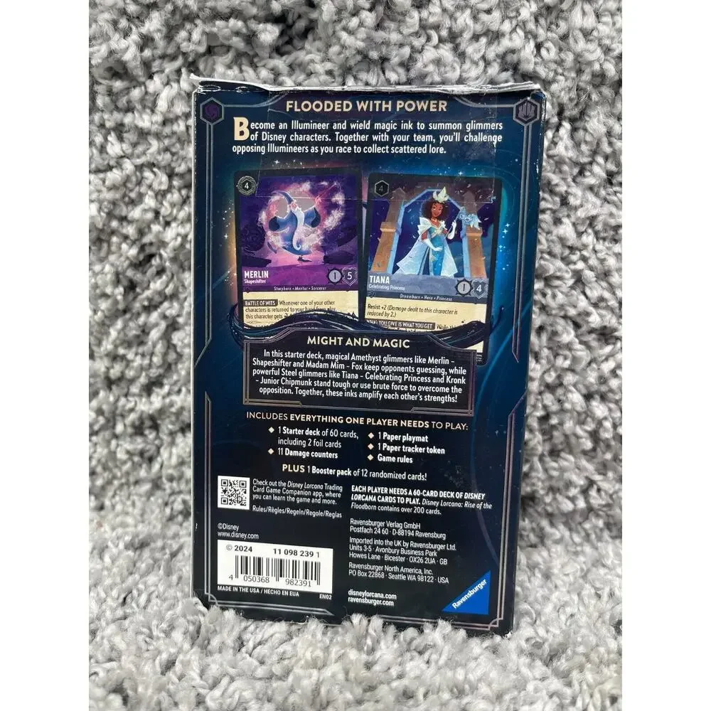 Disney Lorcana Trading Card Game Rise Of The Bloodborn Starter Deck Ravensburger
