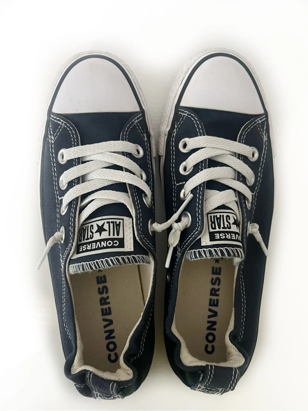 Converse navy white