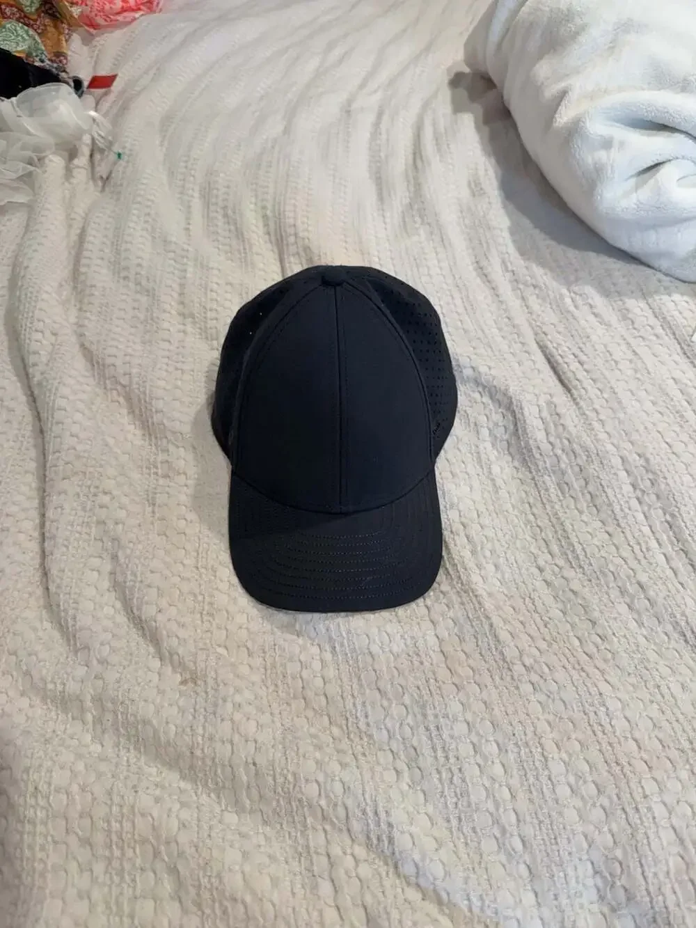 Men's Black Performance Baseball Hat - Breathable Sport Cap
