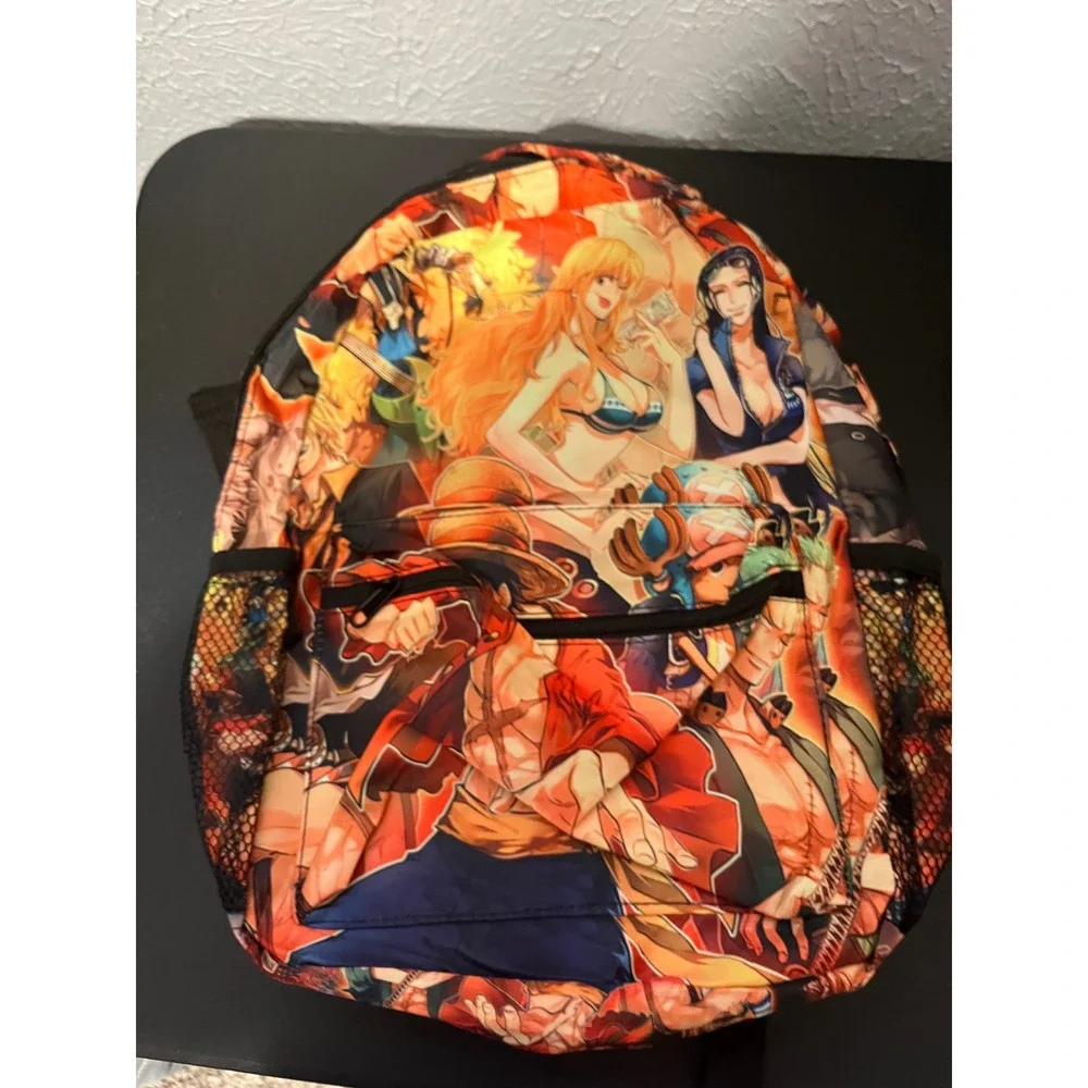 One Piece Anime 3pc Backpack Set Luffy Nami Robin Lunch Bag Pencil Case NWOT