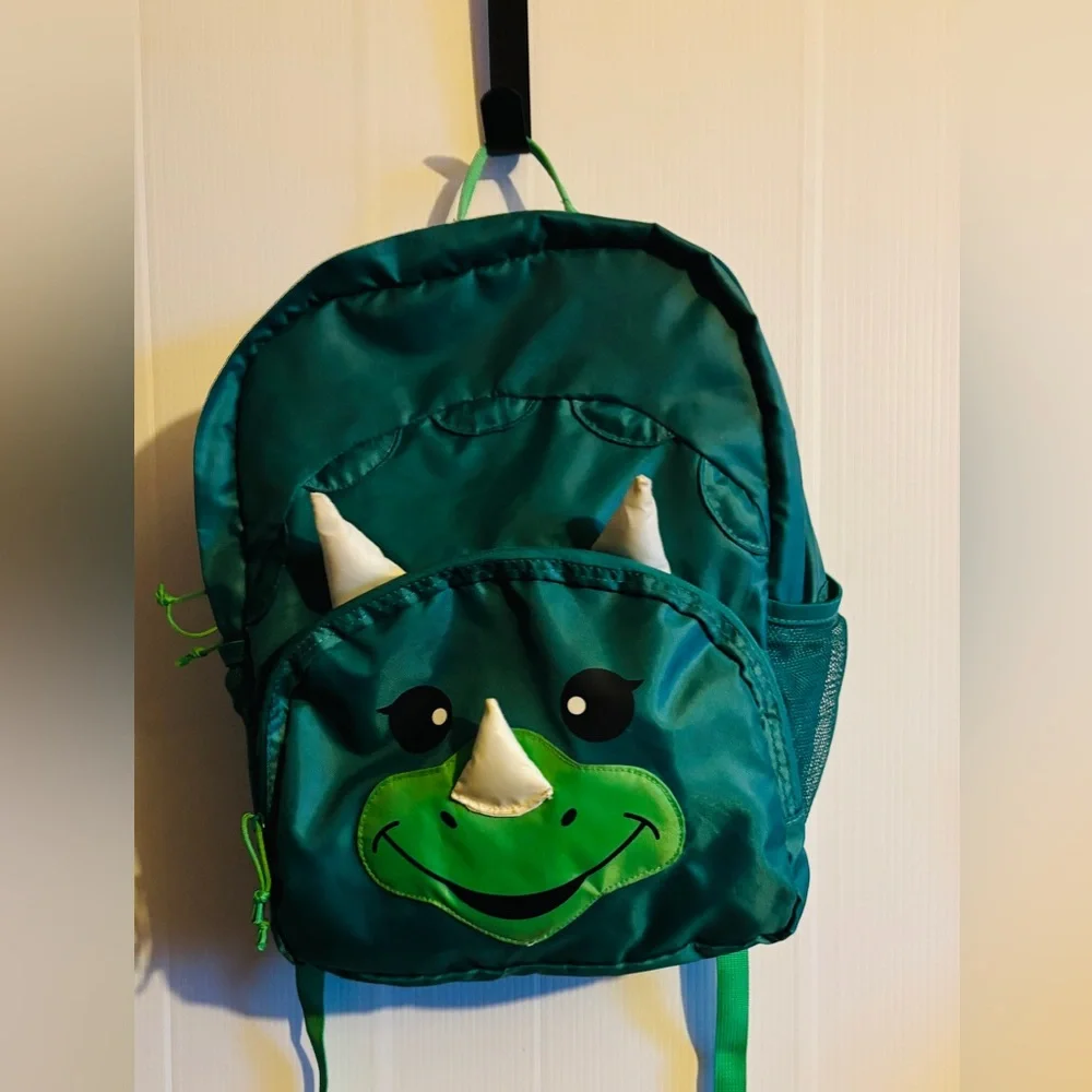 Green Dinosaur Kids Backpack