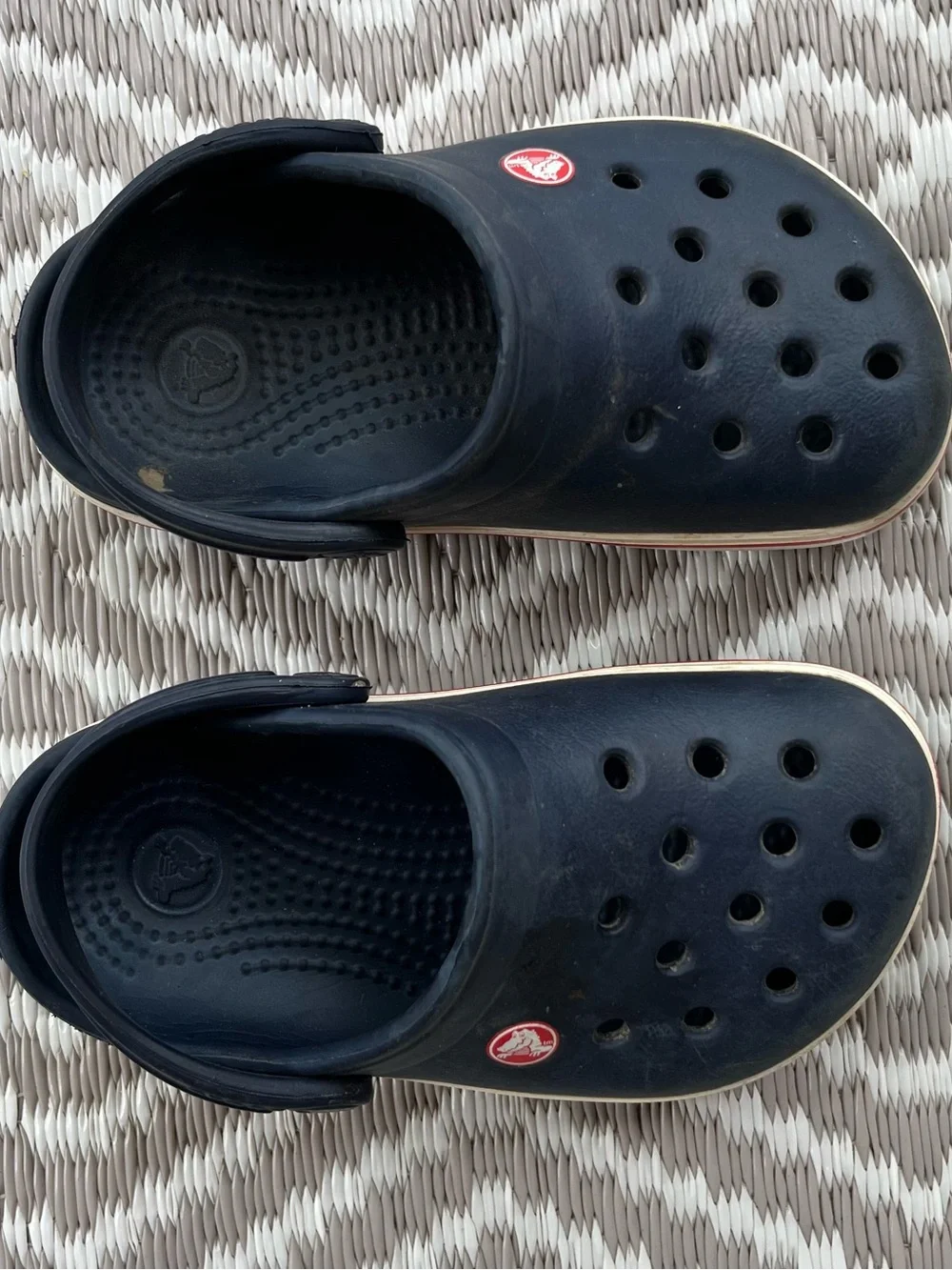 Kids Black Slip-On Crocs Shoes