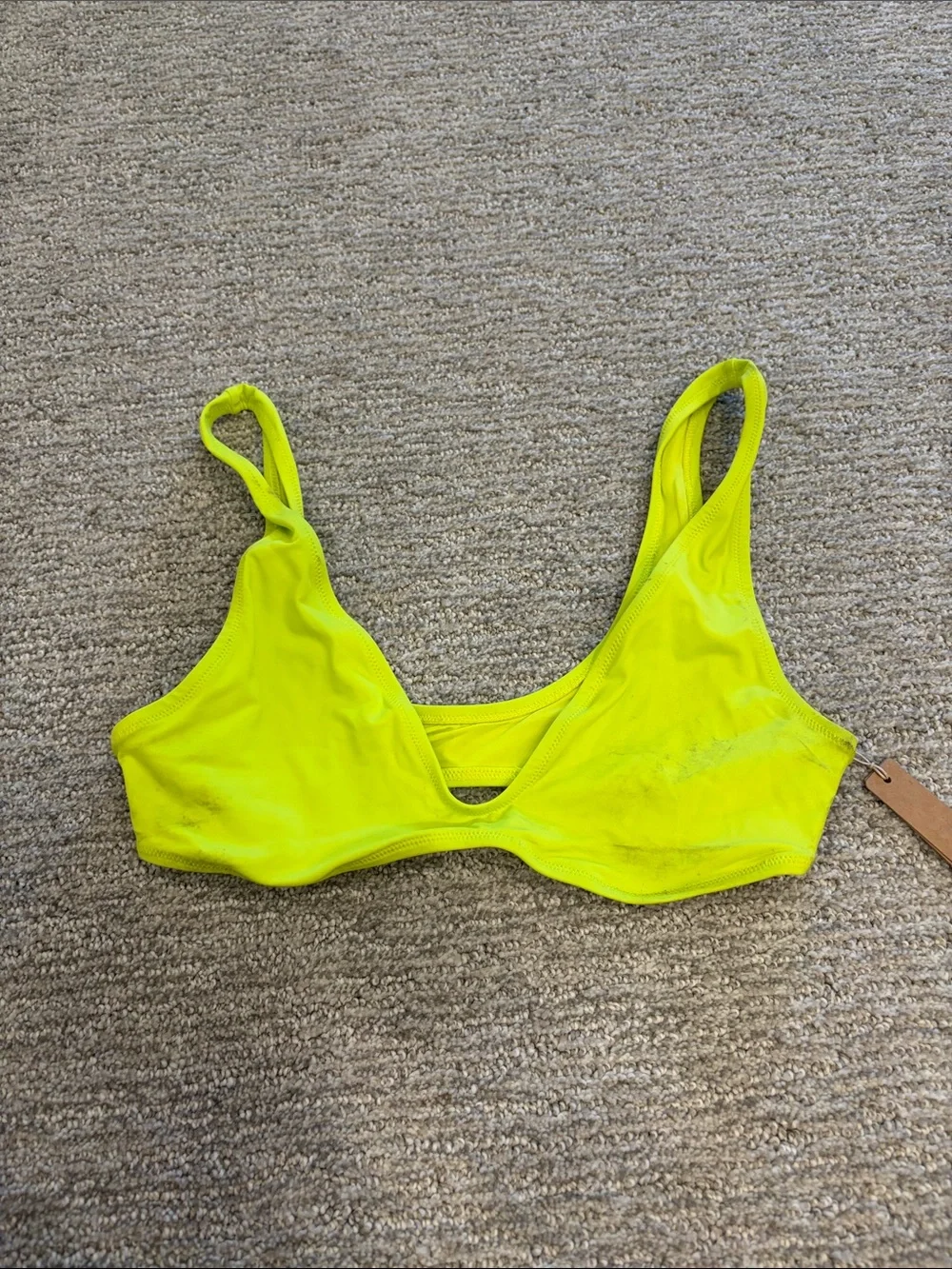 SKIMS Women's Signature Swim Plunge Bikini Top Size S In Sphere