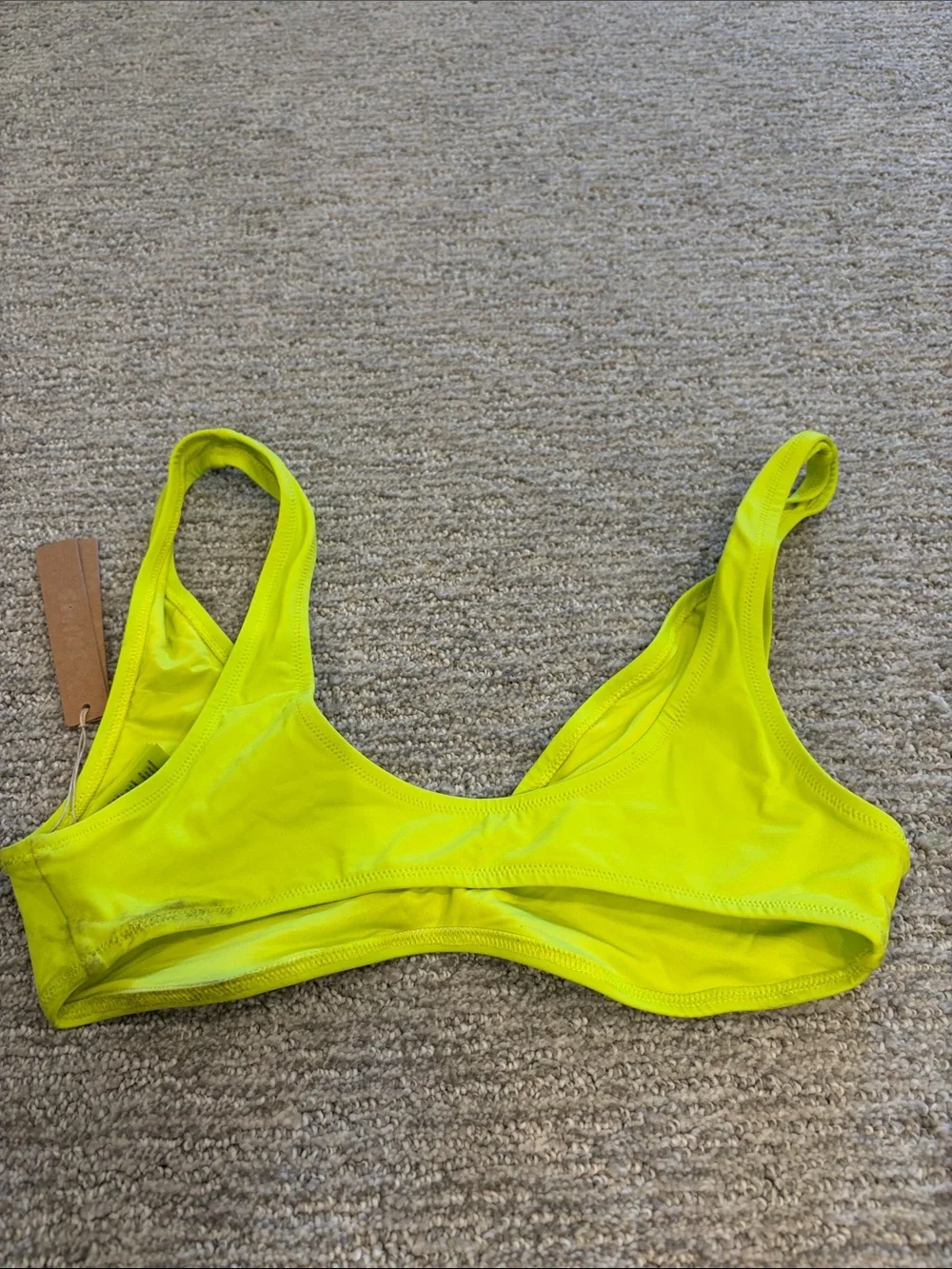 SKIMS Women's Signature Swim Plunge Bikini Top Size S In Sphere