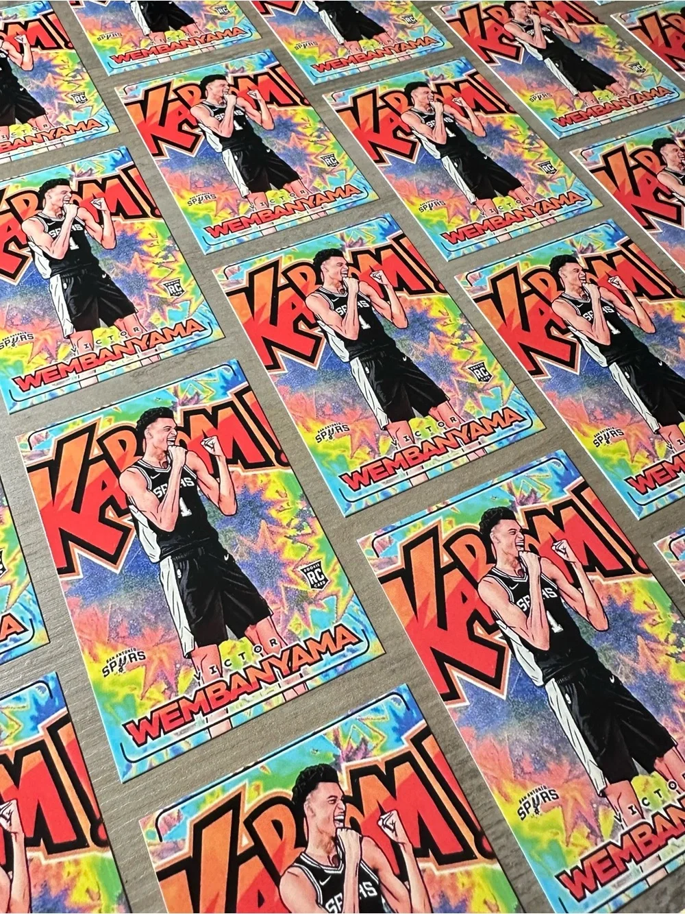 Victor Wembanyama Lot of (25) Rookie Panini Kaboom #11 Novelty Basketball Cards.