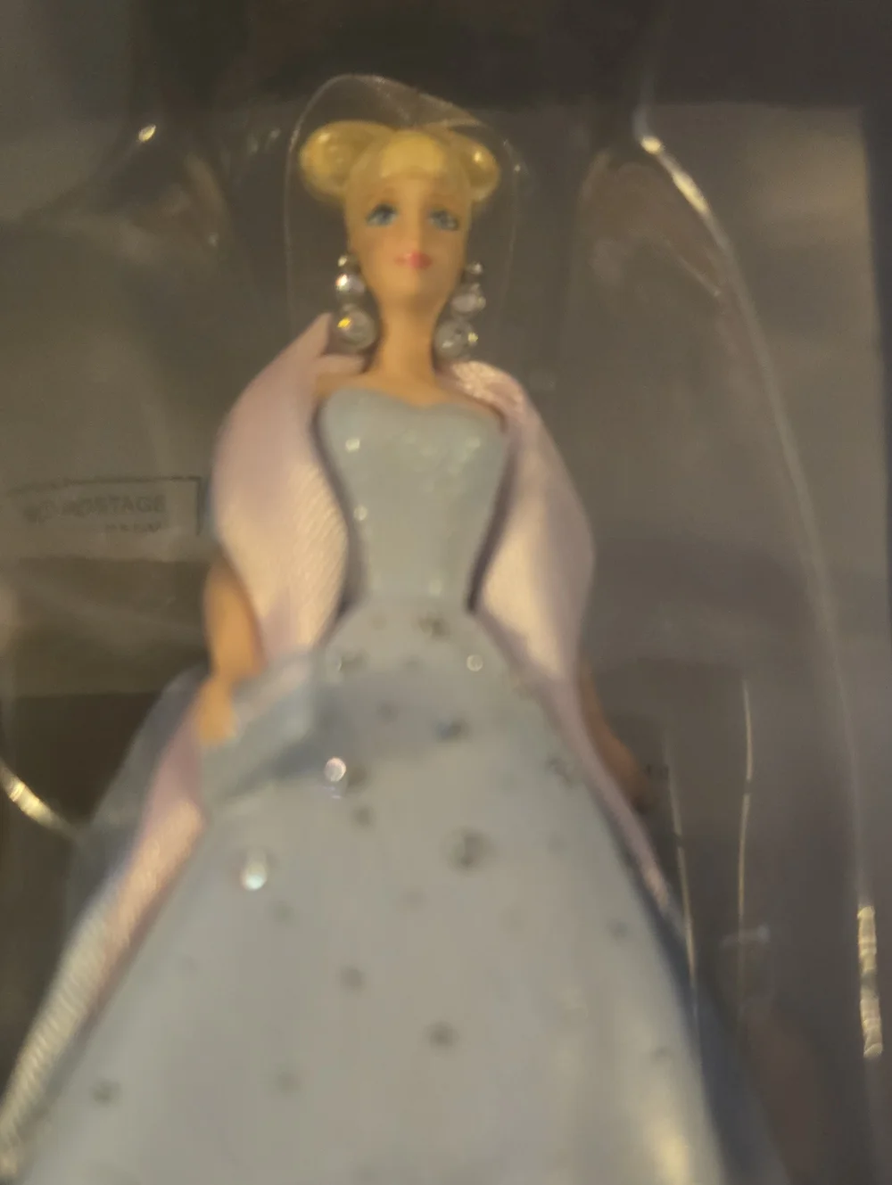 Hallmark Barbie Ornament in Light Blue and Pink