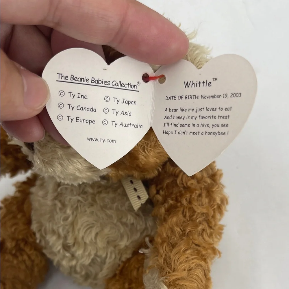 Ty Beanie Babies, Ty Attic Treasure 1992 1st Gen Tag Reggie the Jointed Bear