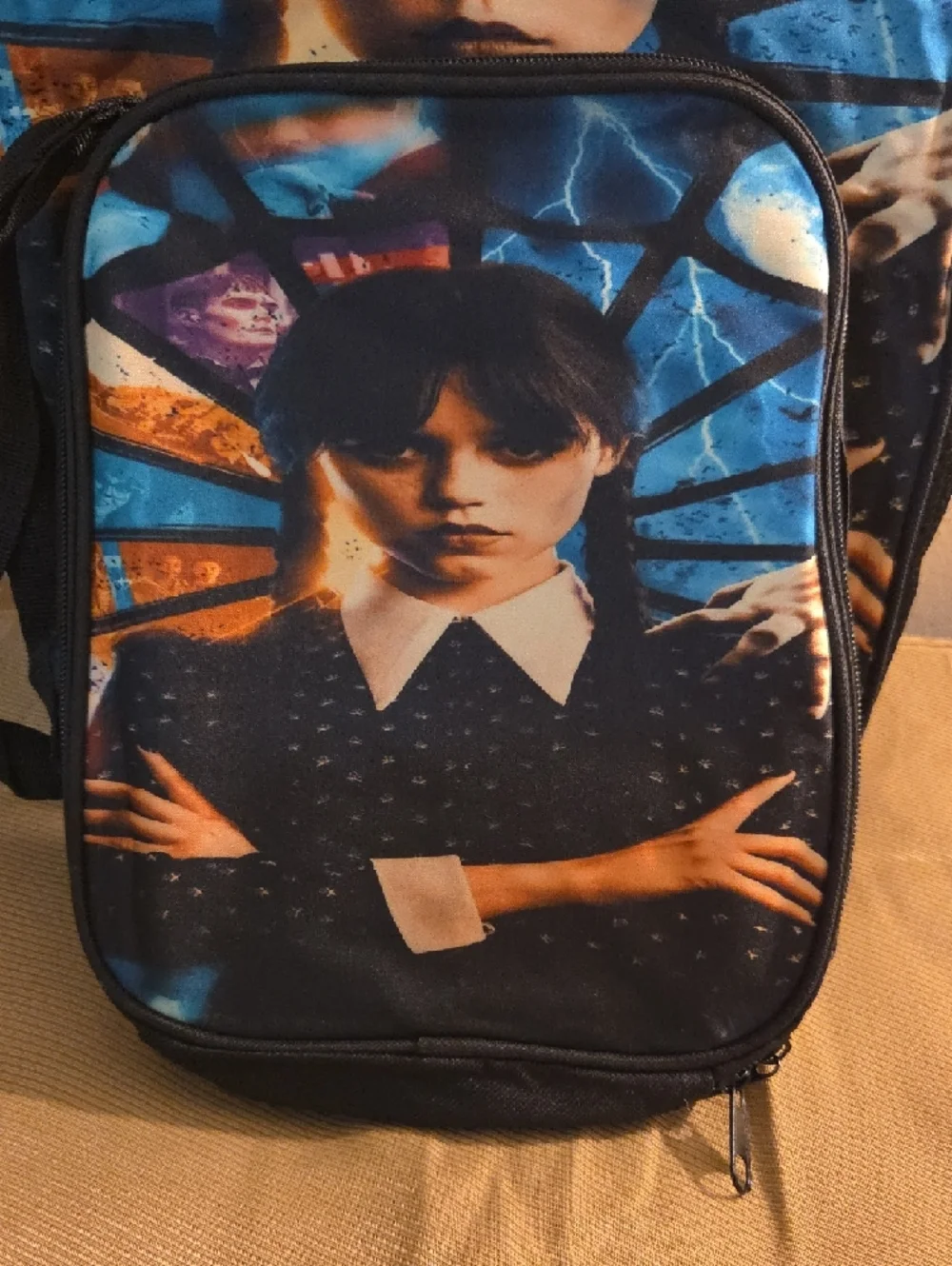 Wednesday Addams Themed 3-piece backpack set