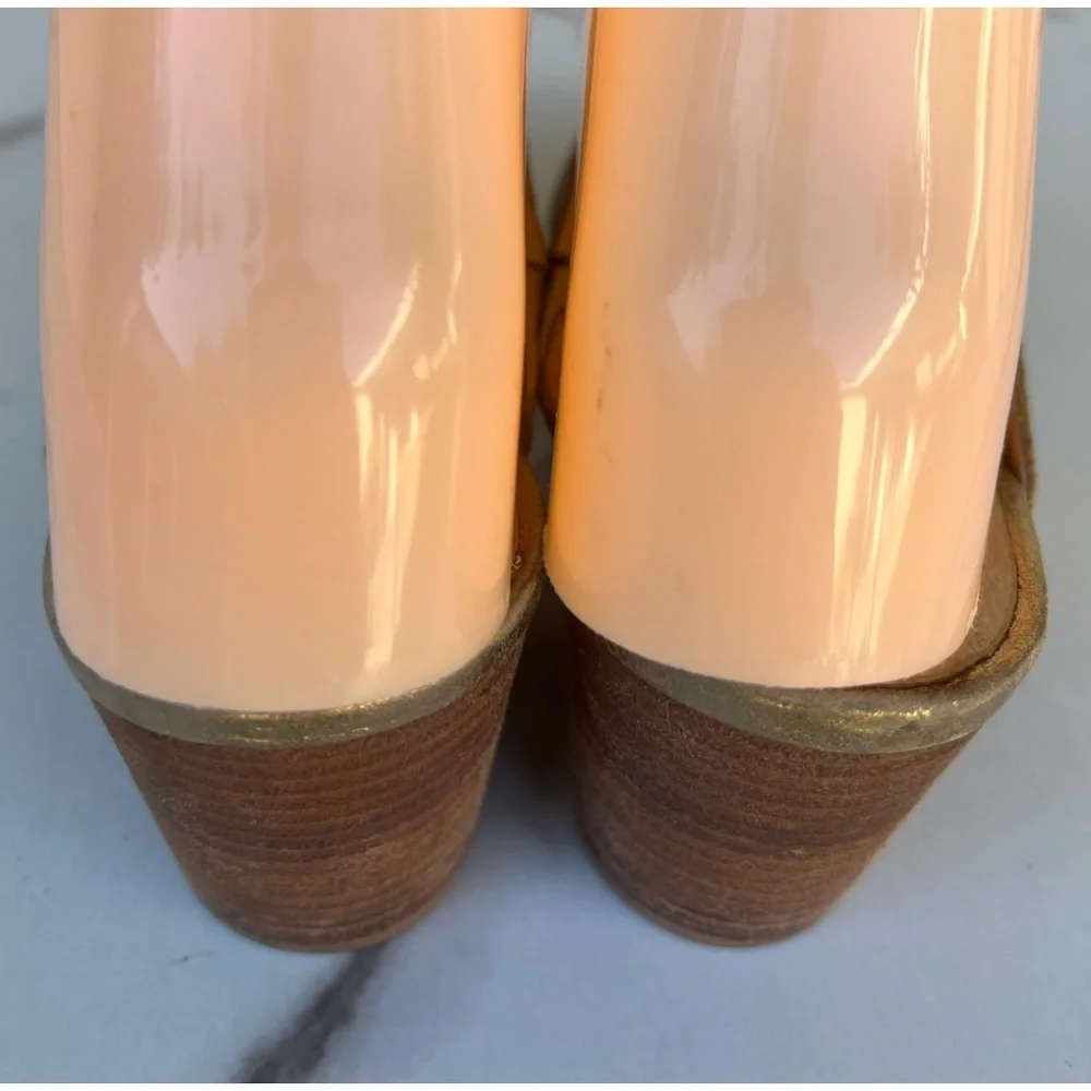 MADEWELL The Harper Mule Clog gold Metallic 7.5