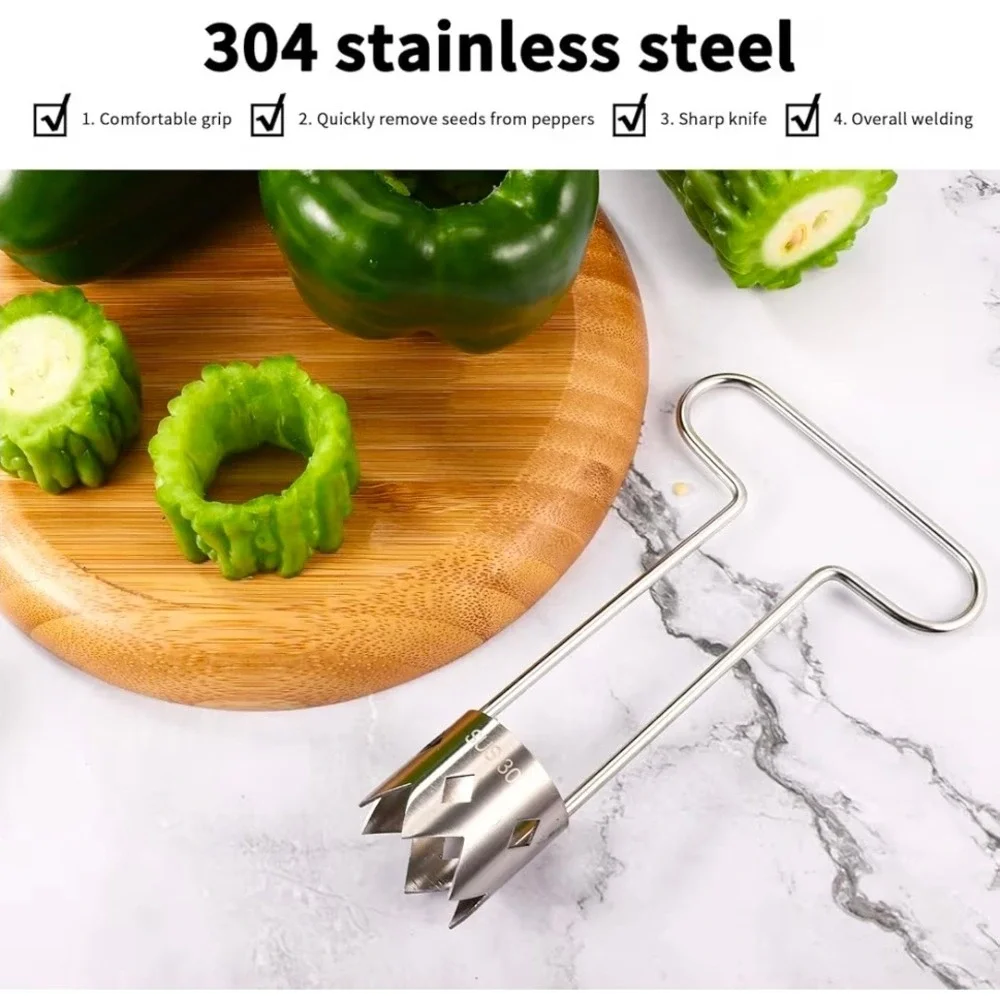 NEW Upgraded stainless steel fruit coring remover T-Type