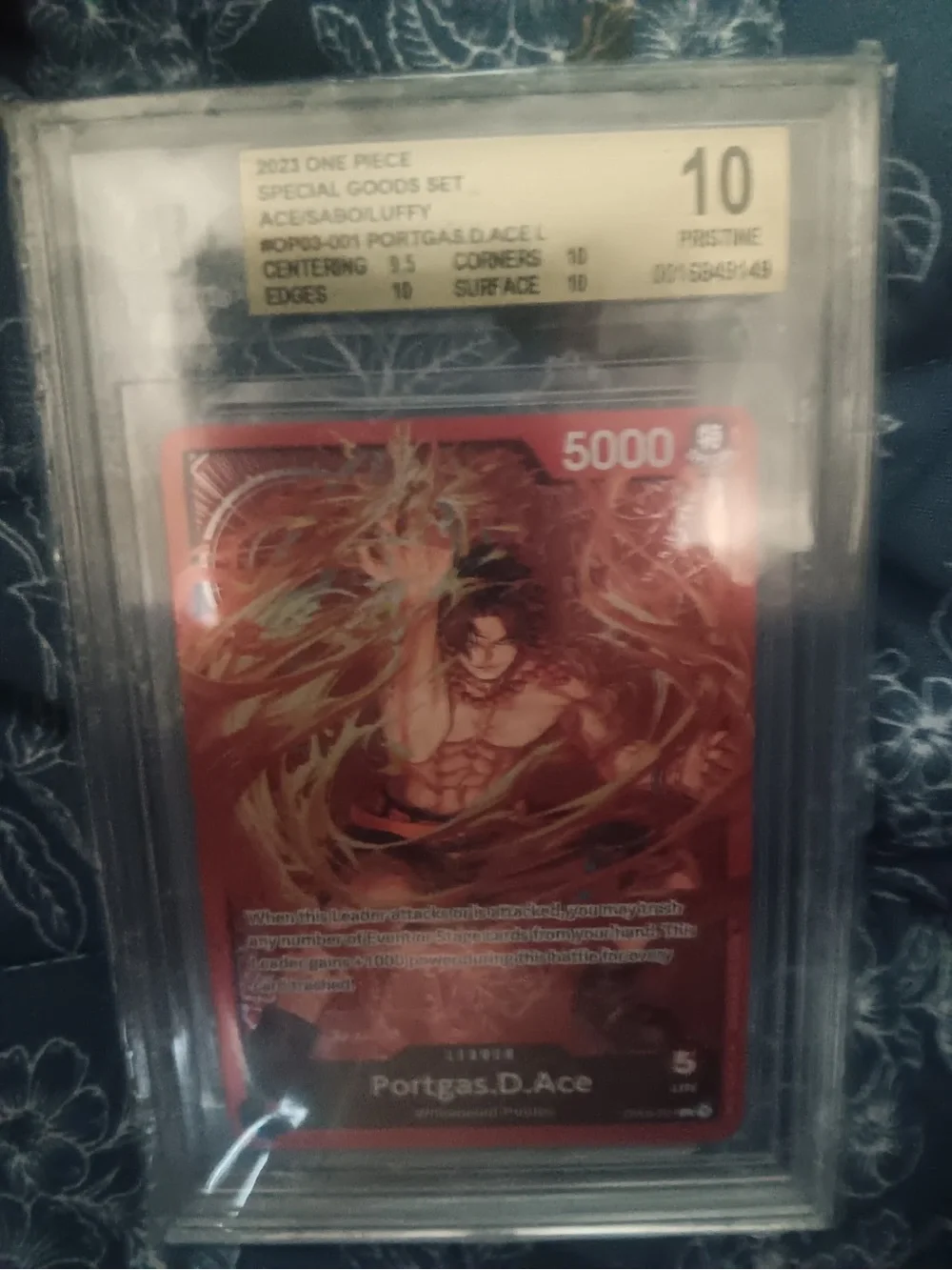 Onepiece Red Portgas D. Ace Trading Card