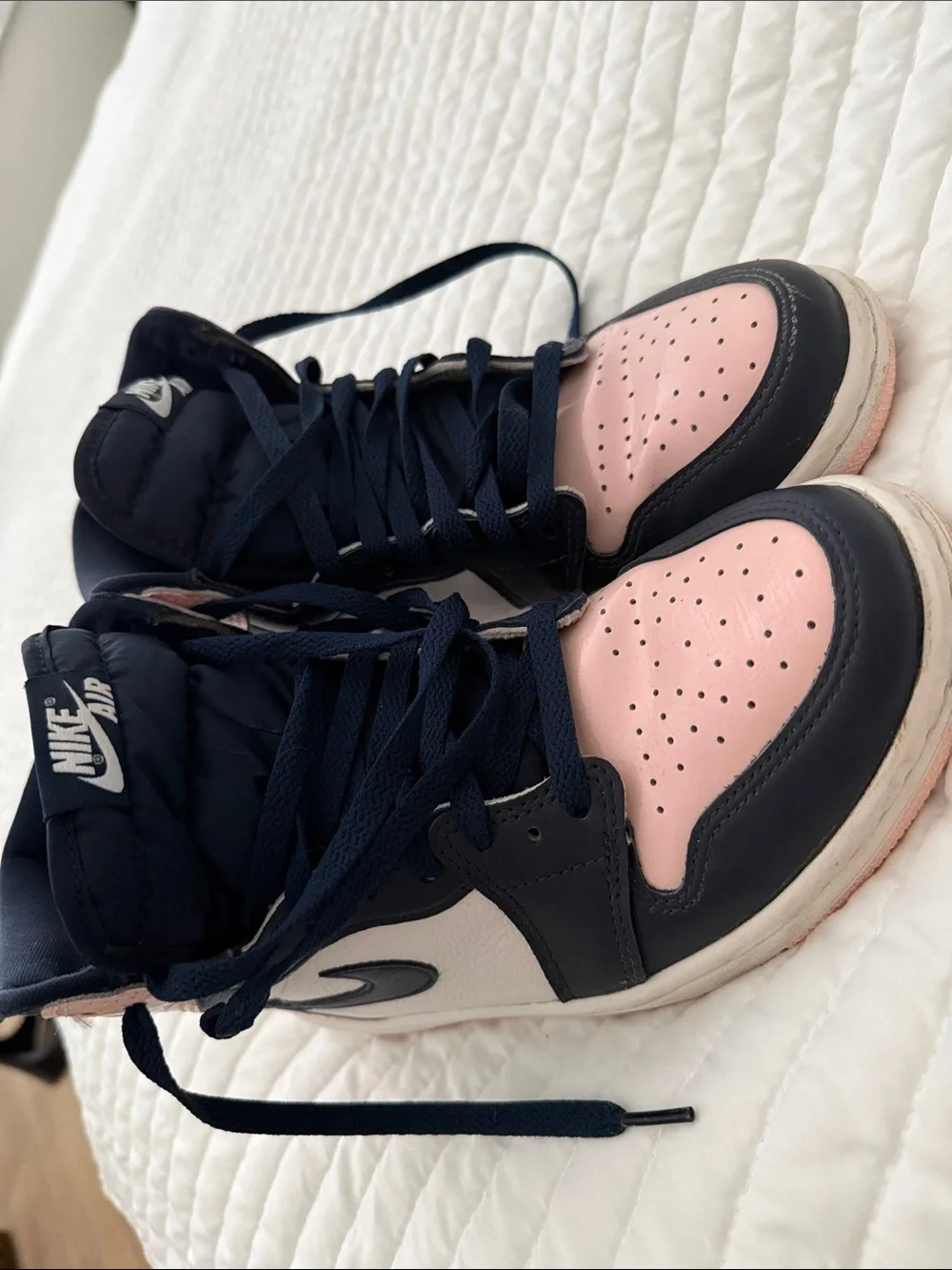 Nike Women’s High-Top Sneakers in Pink and Blue