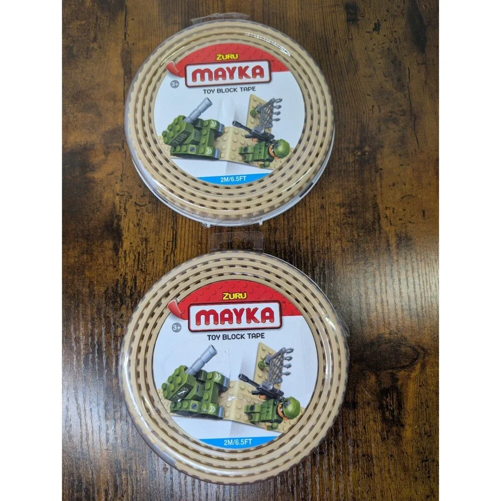 Mayka Block Tape 2M/6.5 feet - Yellow/Tan (2 Pack) UK