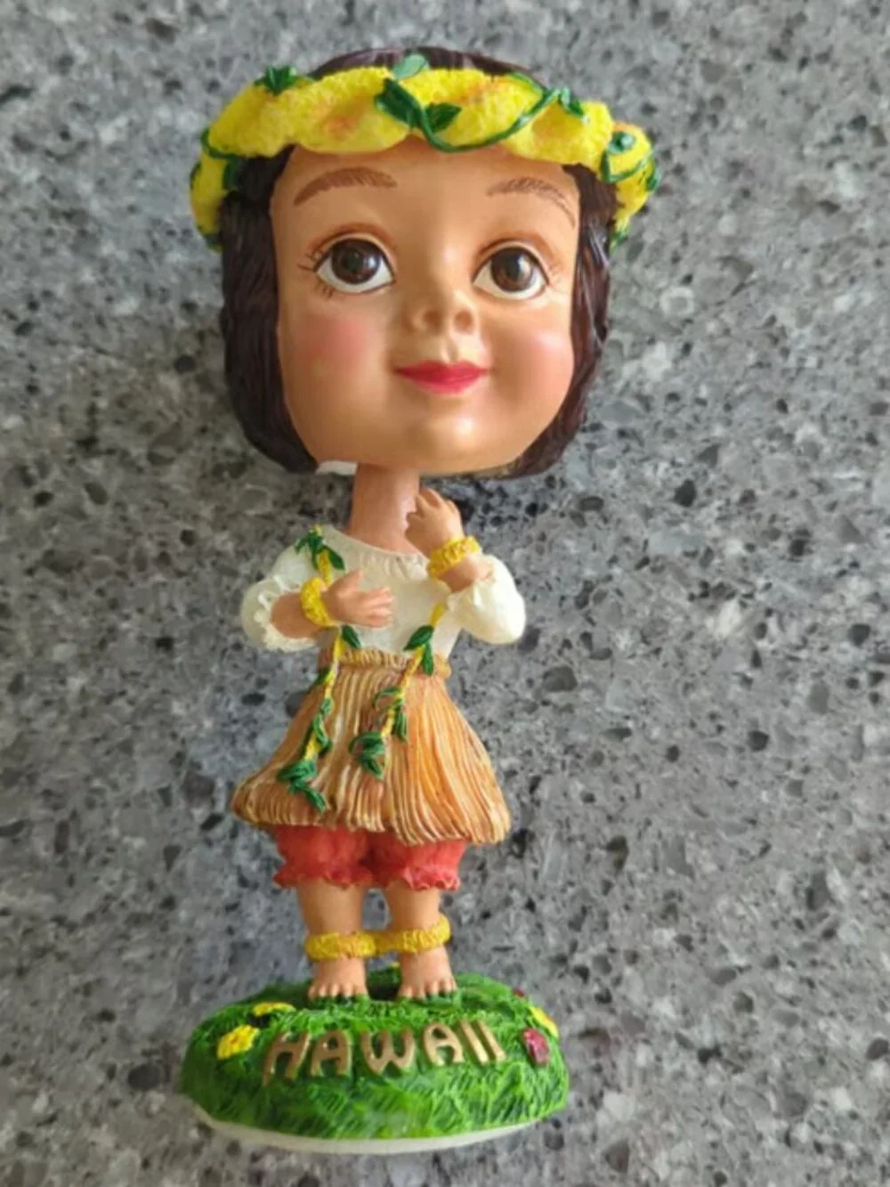 Vintage Style Keiki Hula Girl Dashboard Bobblehead Doll