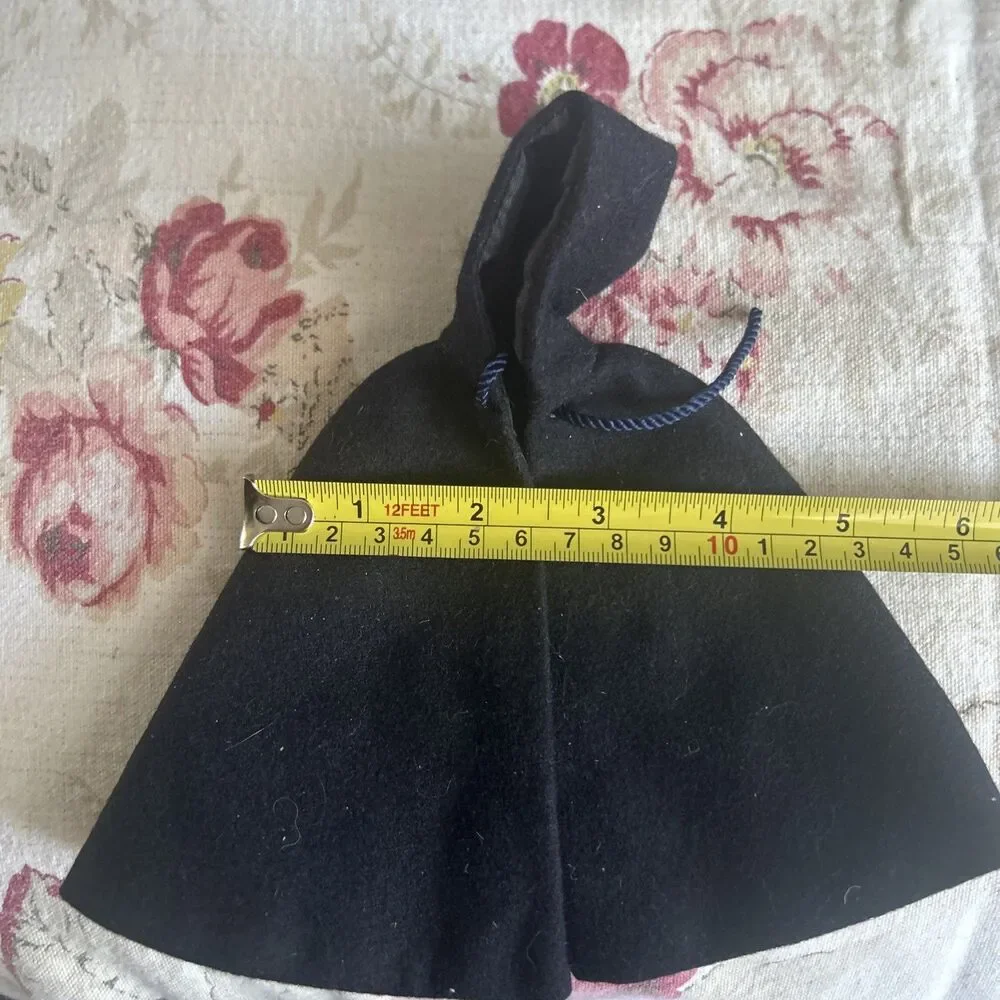 5 Inch Navy Blue Satin Liner Pointed Good Doll Cape For 6-10 In Dolls?