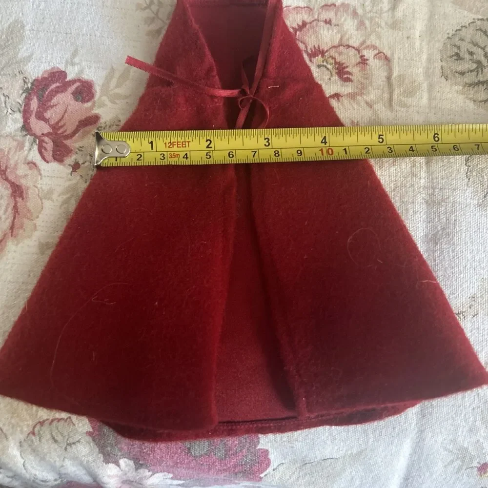 6 Inch Red Doll Cape For 7-10 Inch Dolls? Little Red Riding Hood