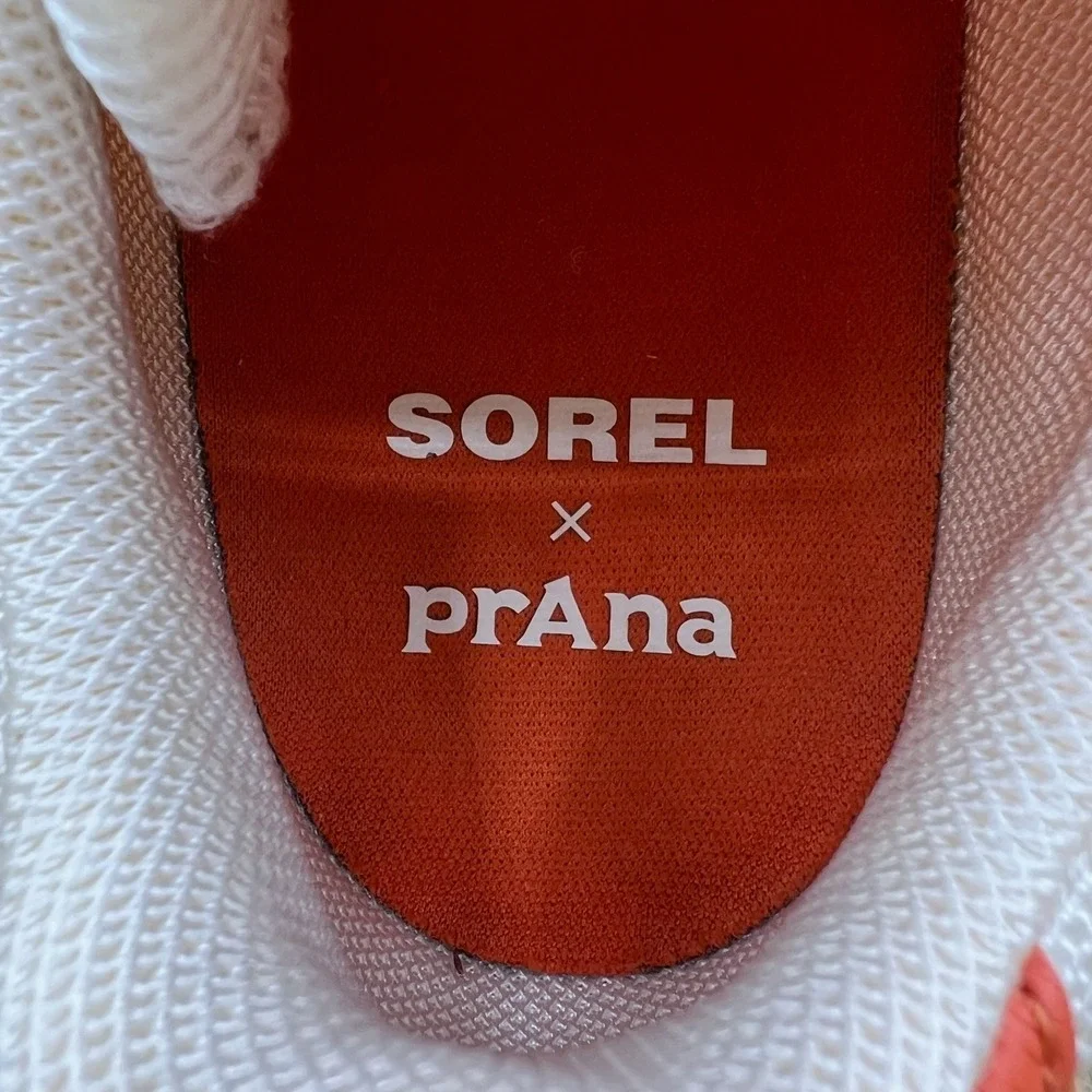 Sorel x Prana Explorer Blitz Women's Size 9.5 Lace Sea Salt Chalk Shoes Sneakers