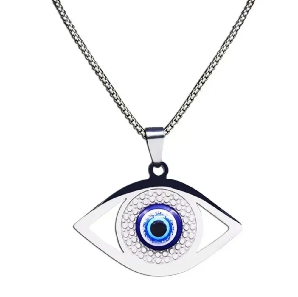 Titanium Steel Evil Eye Necklace