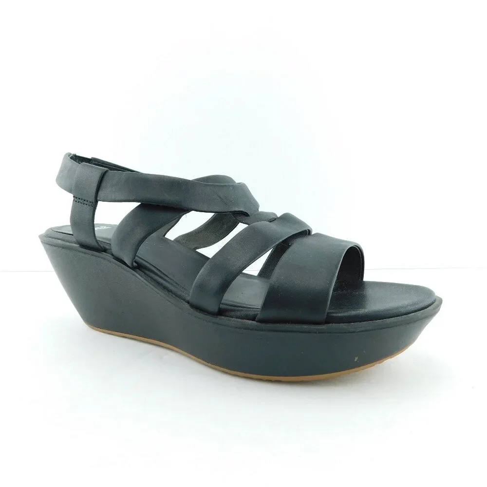 Camper black leather