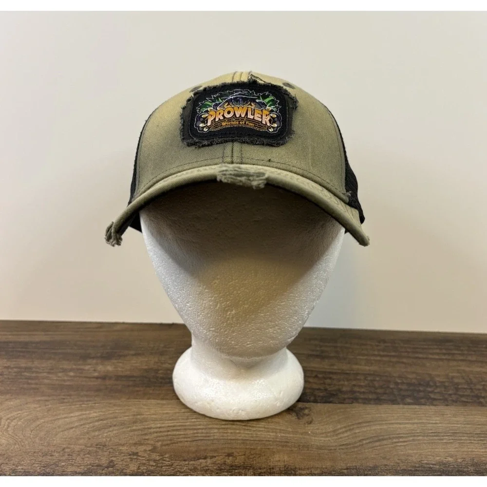Worlds Of Fun Prowler Roller Coaster Kansas City Baseball Trucker Hat Cap