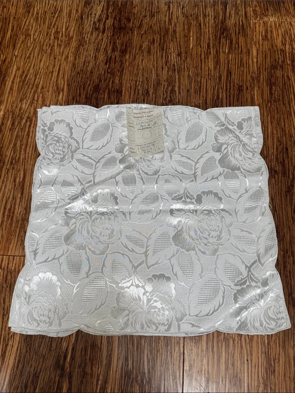 Vintage white satin