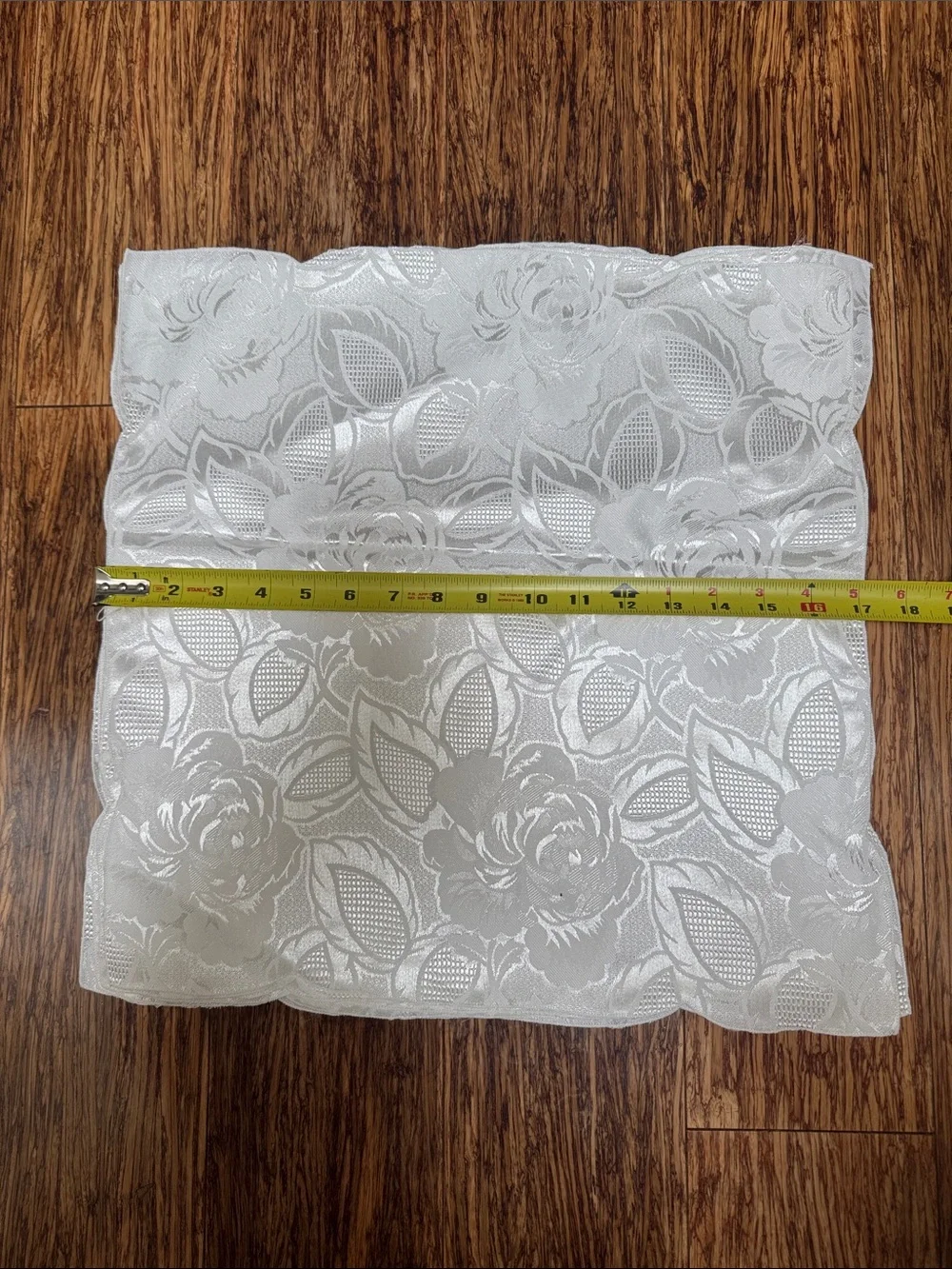 Vintage white satin