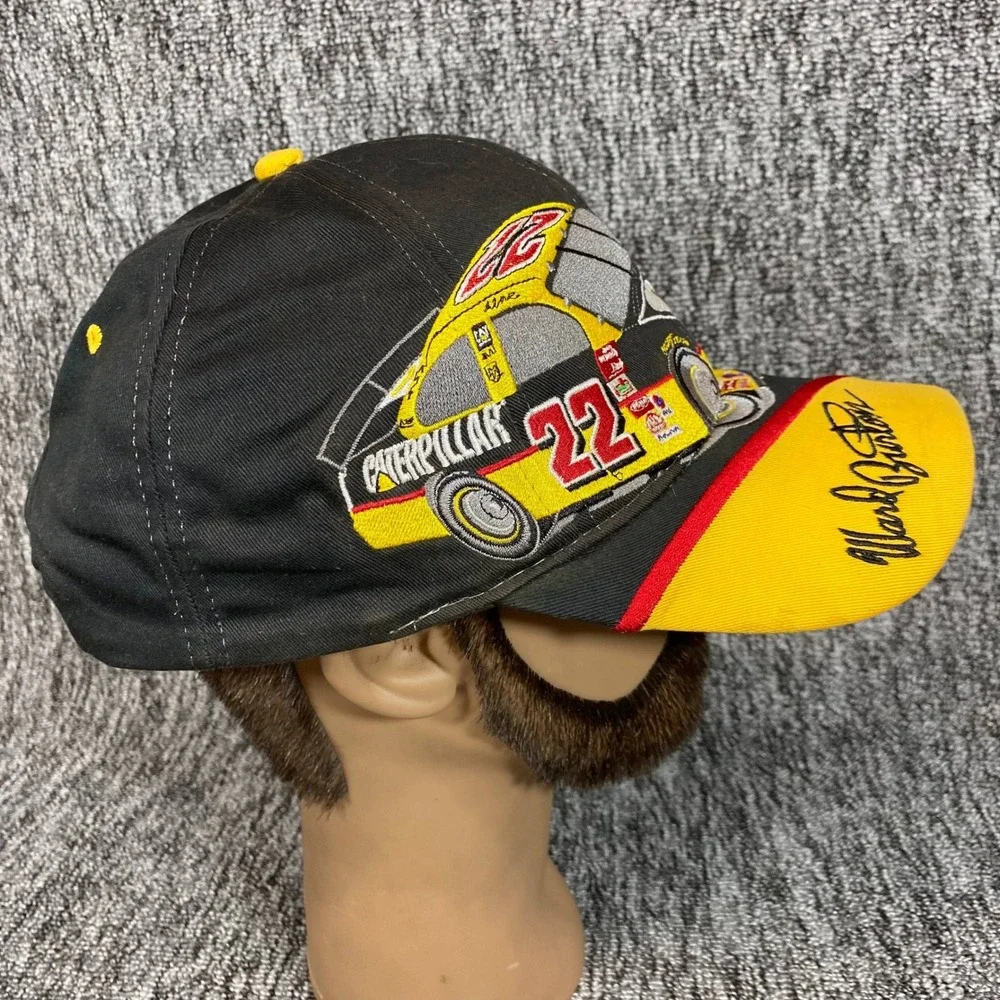Vintage Ward Burton Hat Snapback CAT Caterpillar Racing 22 NASCAR Dodge Cap