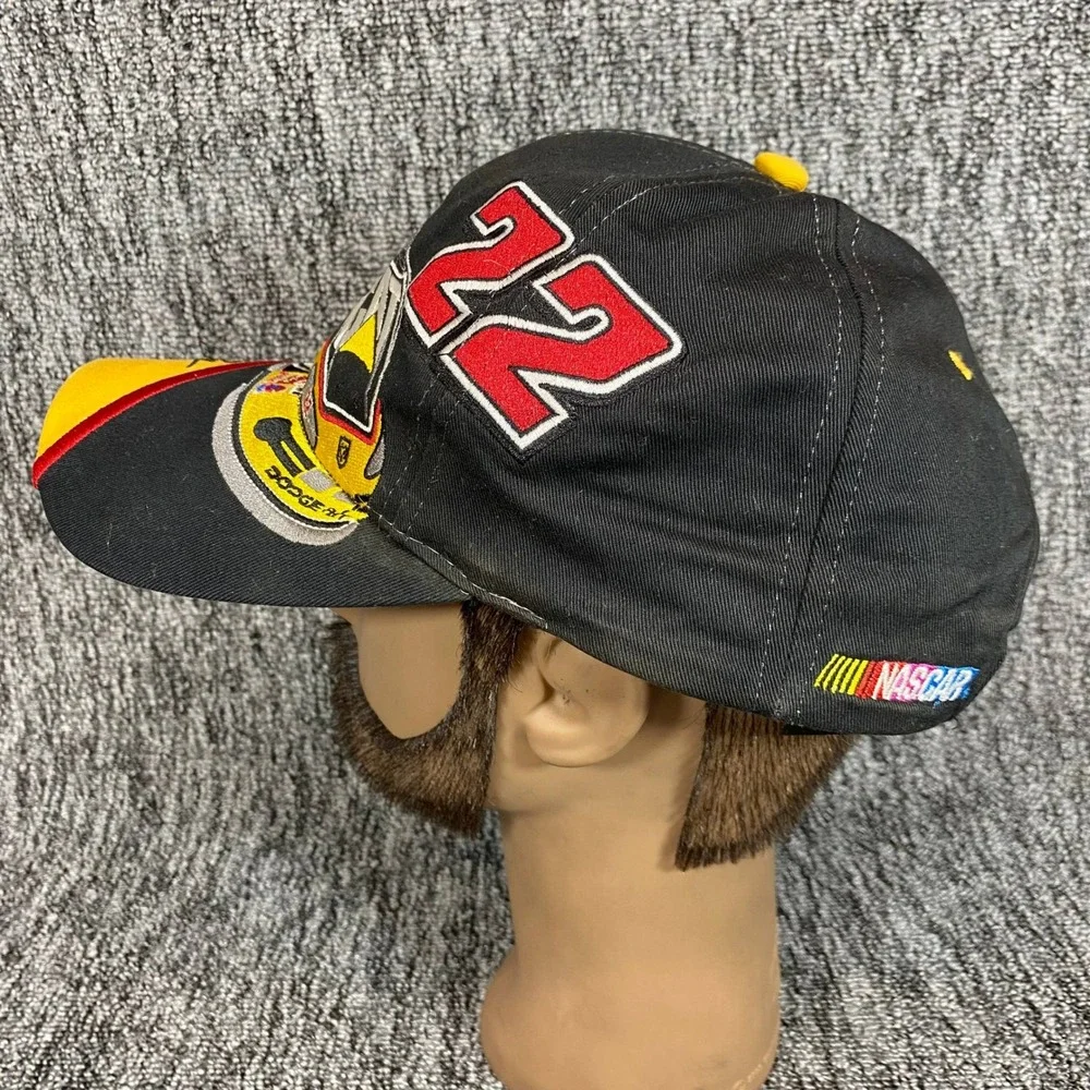 Vintage Ward Burton Hat Snapback CAT Caterpillar Racing 22 NASCAR Dodge Cap